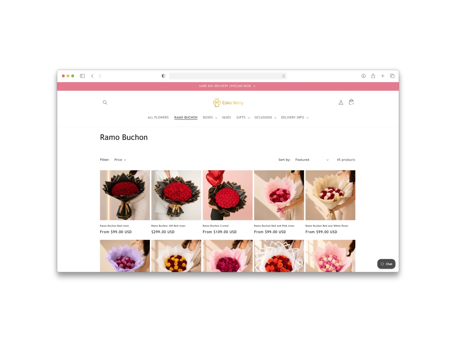 Demo image of the website