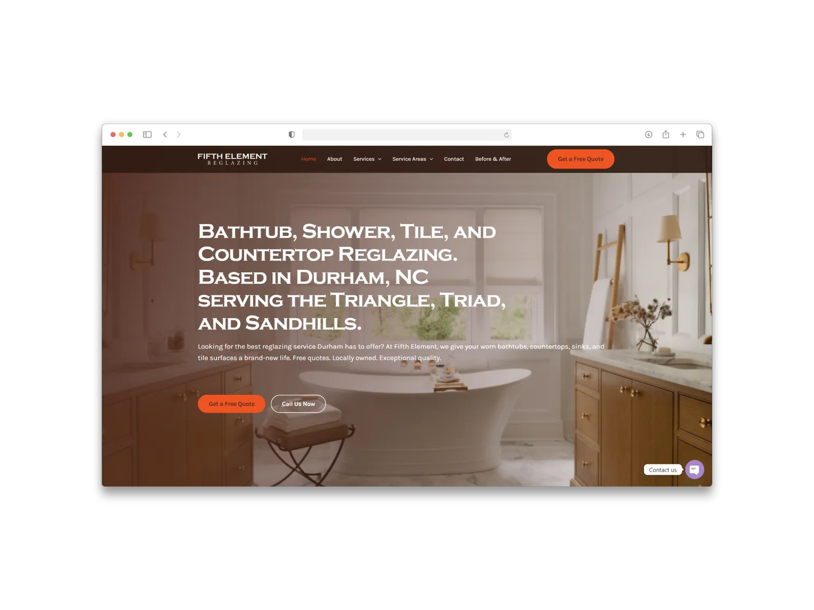 Demo image of the website