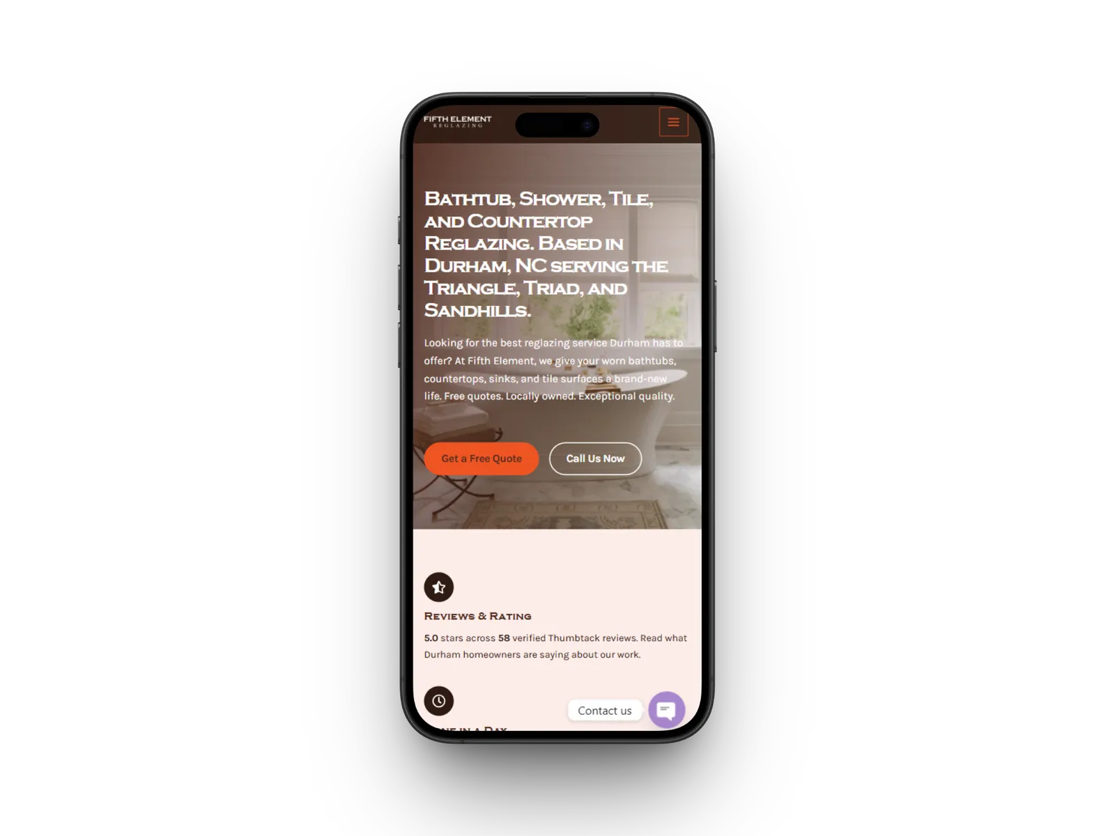 Demo image of the website