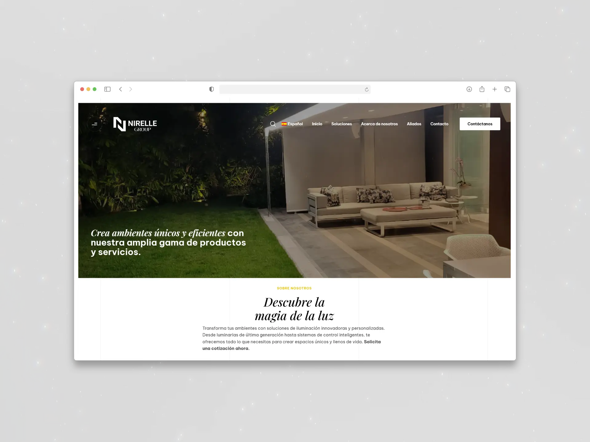Demo image of the website